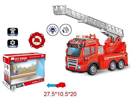 Ctoy Işıklı Sesli Sürtmeli İtfaiye Arabası