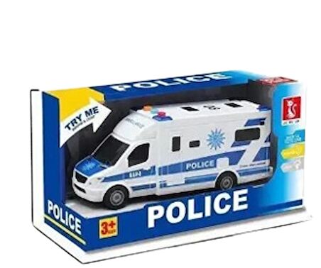 Ctoys J168-12 Işıklı ve Sesli Polis Otobüsü Oyuncak