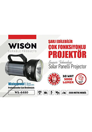 Wison Ws-4480 Suya Dayanıklı Profesyoneller İçin Üretilmiş Fener