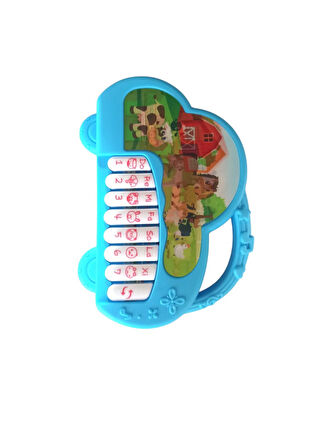 Oyuncak 17 cm Mini Piyano – Çocuklar İçin Eğitici Müzik Oyuncağı Mavi