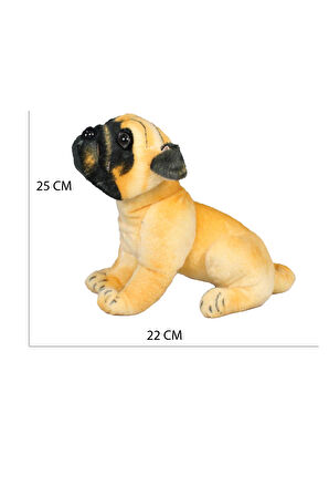 Havlayan Pug Köpek Peluş Oyuncak 25 cm