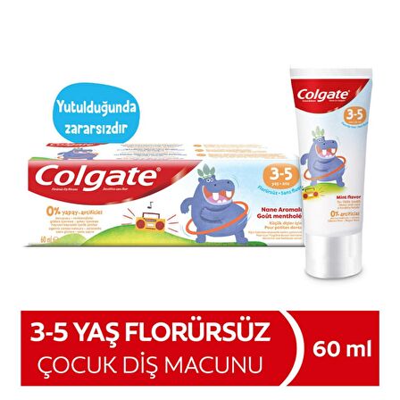 Colgate Çocuk Macunu 3-5 Yaş Arası Flörürsüz 60 Ml