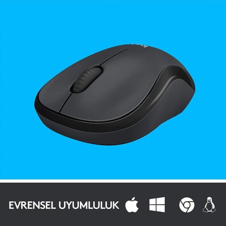 Logitech Mobile M220 Silent Wireless Mouse Grey