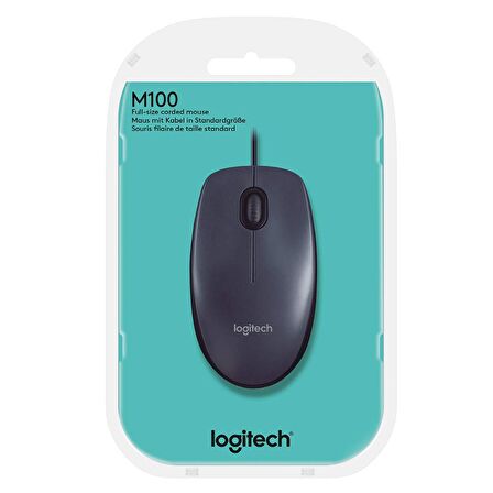 Logitech M100R USB Kablolu Mouse