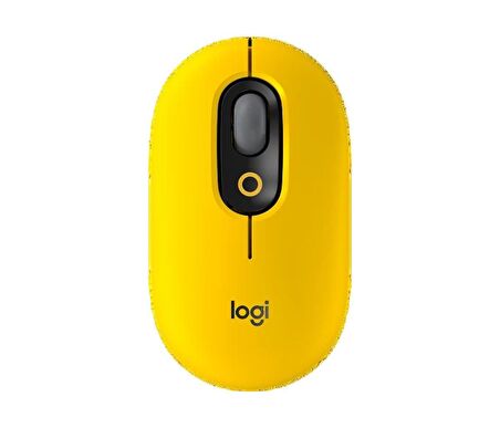 Logitech POP Mouse Blast Emoji Tuşlu Sessiz Kablosuz Mouse - Sarı&Siyah