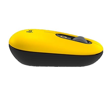 Logitech POP Mouse Blast Emoji Tuşlu Sessiz Kablosuz Mouse - Sarı&Siyah