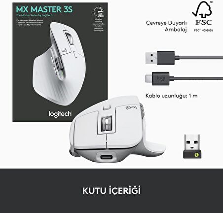 Logitech MX Master 3s Beyaz