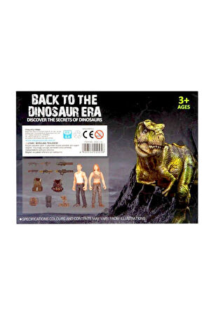 Seçtim Aldım Dinozor Set Kadın Erkek Figürlü Motosikletli 3