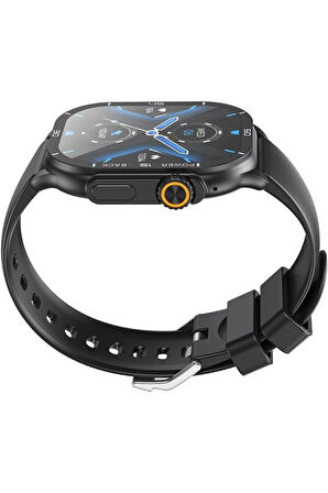 J12 Akıllı Spor Saat,2.06 inç AMOLED Ekran,Nabız Ölçer,Adım Sayar,Kalori Takip,Müzik Kontrol,300 mAh