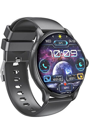 J11 Akıllı Spor Saati,2.06 inç AMOLED Ekran,Nabız Ölçer,Adımsayar,Kalori Takip,Müzik Kontrol,300 mAh