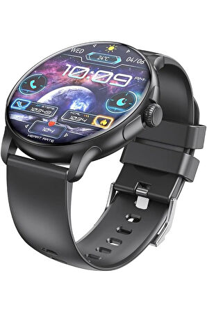 J11 Akıllı Spor Saati,2.06 inç AMOLED Ekran,Nabız Ölçer,Adımsayar,Kalori Takip,Müzik Kontrol,300 mAh