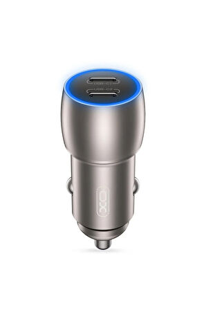 -CC51 2In1 Araç İçi Çakmaklık 40W Hızlı Şarj Soketi USB-C+USB-C Port