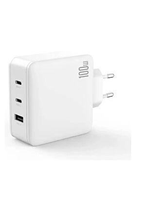Hızlı Şarj Cihazı CE14 PD 1xUSB 2xUSB-C 100W Beyaz