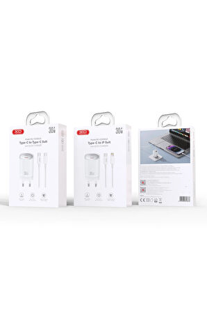 Hızlı Şarj Adaptörü CE20|GaN|Lightning Kablo|30W Max Power|Akım Korumalı,Tablet,Notebook,Cep Telefon