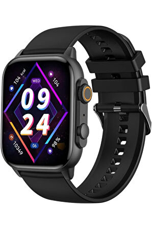 J9 Akıllı Saat,1.95 inç AMOLED Ekran,BT 5.0,Kalp Atış Ölçer,Adım Sayar, Kalori Takip,250mAh