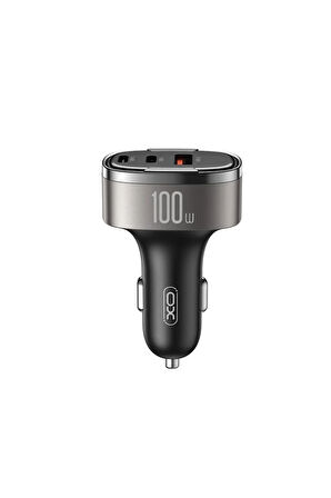 100W Araç Hızlı Şarj Adaptörü CC61,Dijital Ekran|Hızlı Şarj,1x USB-C,1x USB-A,1x Lightning