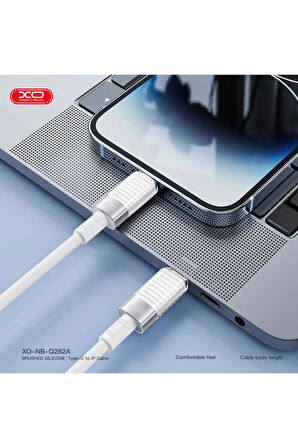 30W Hızlı Şarj Kablosu Lightning | NB-Q282A | Yumuşak Slikon Tasarım | Hızlı Veri Aktarımı | 1 Metre