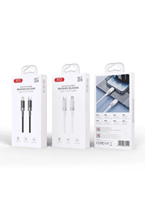 30W Hızlı Şarj Kablosu Lightning | NB-Q282A | Yumuşak Slikon Tasarım | Hızlı Veri Aktarımı | 1 Metre