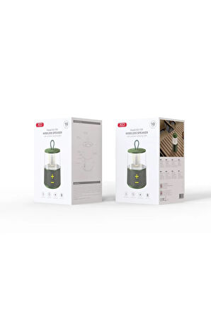 Kamp Işığı&Kablosuz Hoparlör F59,1200mAh Batarya,FM Radyo,MicroSD,IPX5 Suya Dayanıklı,3.5mm AUX