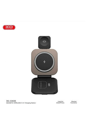 CX035 21W 3in1 Manyetik Kablosuz Şarj Standı