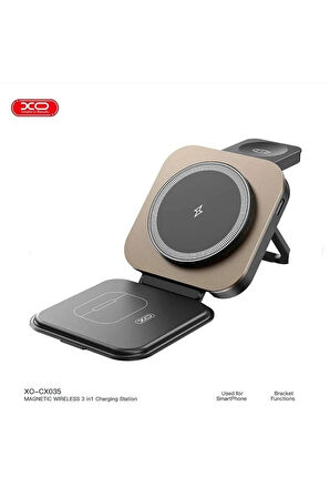 CX035 21W 3in1 Manyetik Kablosuz Şarj Standı