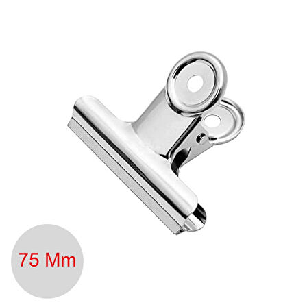 Gen-Of Round Clips 75 mm Metal Maşa Kıskaç Adet (B2001)