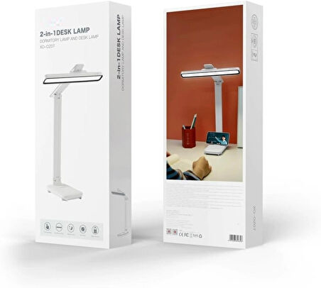  Masa Gece Lambası Şarjlı Ayarlanabilir Kumandalı Masaüstü Yatak Başucu Üç Renkli LED 1200MAH