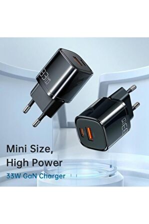 Mcdodo CH-0151 Type-C 33 Watt Hızlı Şarj Aleti Siyah
