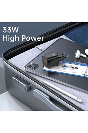 Mcdodo CH-0151 Type-C 33 Watt Hızlı Şarj Aleti Siyah