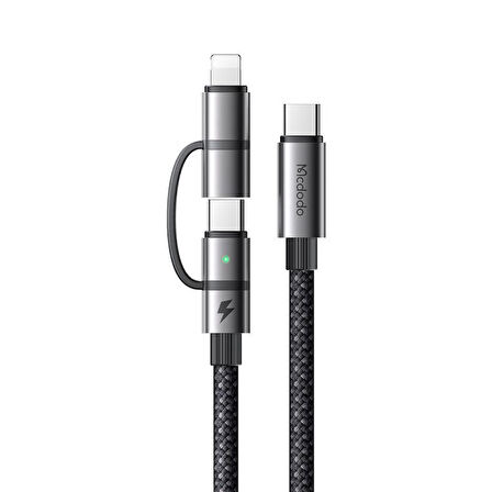 Mcdodo CA-0450 2in1 36W Typec iPhone Şarj Kablosu 1.2m - Siyah