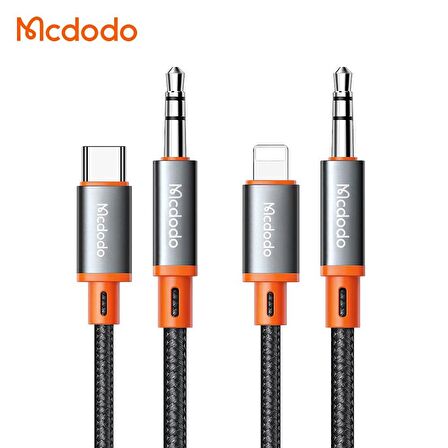 Mcdodo Spiralli Type-C TODC 3.5MM  Audıo Kablo Siyah CA-0900