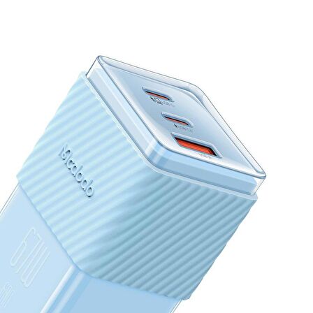 Mcdodo CH-1503 67W GaN 5 Mini 2xType-C 1xUSB Girişli Hızlı Şarj Aleti