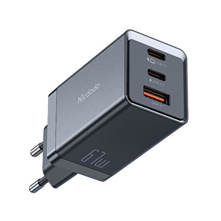 Mcdodo CH-1543 65W Gan 5 Pro 2 Type-C 1 Usb Pd Hızlı Mini Şarj Cihazı 