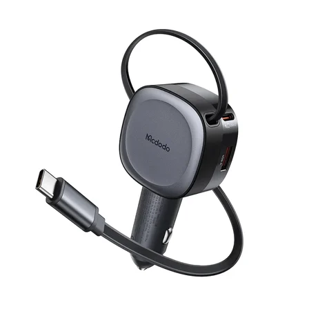 Mcdodo CC-1560 FreeGo Serisi 75W Geri Çekilebilir Kablolu Araç içi Çakmaklık Şarj Cihazı
