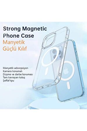 Mcdodo Iphone 13 Pro Uyumlu Şeffaf Mat Magsafe Kılıf PC-1660