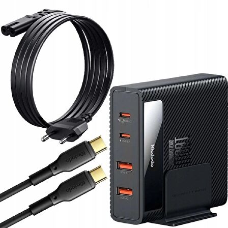 Mcdodo CH-1802 100W Usb Typec Giriş Powigan Hızlı Şarj Adaptörü + Kablo - Siyah