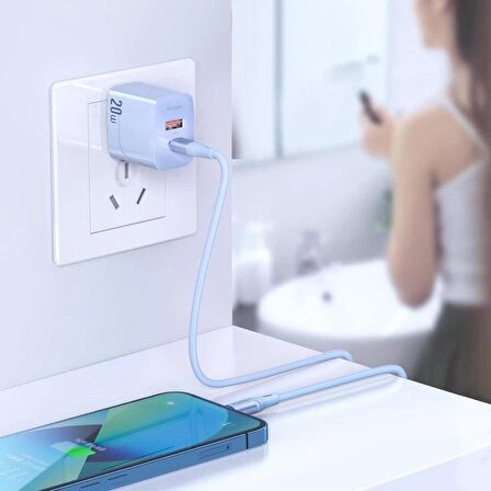 Mcdodo CA-1863 Typec To İphone PD 36W Hızlı Data-Şarj Kablo 1.2m Mor