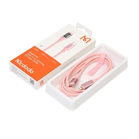 Mcdodo CA-1931 Typec İphone 36W Hızlı Data Şarj Kablo 1.2m - Pembe