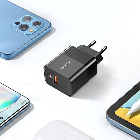 Mcdodo CH-1951 USB 20 Watt Hızlı Şarj Aleti Siyah