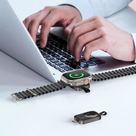 Mcdodo Mcdodo Ch-2062 Apple Watch Uyumlu Typec Kablosuz Şarj Cihazı - Siyah