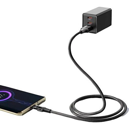 Mcdodo CA-2090 TypeC 100W Hızlı Data ve Şarj Kablo Siyah-1.2Mt