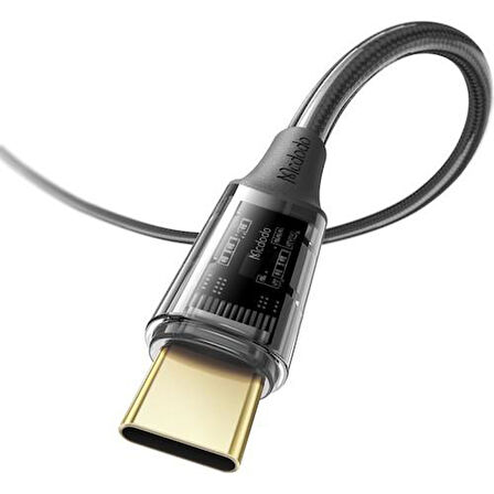 Mcdodo CA-2090 TypeC 100W Hızlı Data ve Şarj Kablo Siyah-1.2Mt