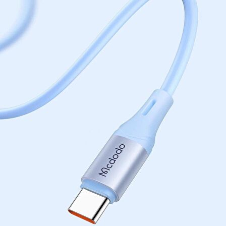Mcdodo CA-2214 Typec Typec 65W 3A Hızlı Data Şarj Kablo 1.2m - Mavi