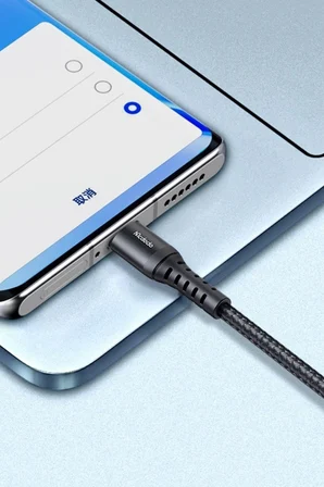 Mcdodo CA-2274 USB TypeC Q.C 4.0 3A Hızlı Data Şarj Kablosu 2M Siyah