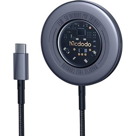 Mcdodo CH-2330 15w Magsafe Hızlı Şarj Cihazı - Koyu Gri