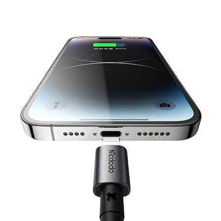 Mcdodo CA-2850 36W TypeC İphone Hızlı Şarj Data Kablo 1.2m-Siyah