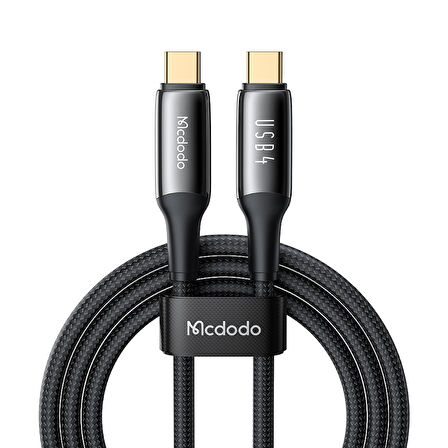 Mcdodo CA-2990 240W 4.0 TypeC TypeC Şarj Kablosu Siyah 1.2M