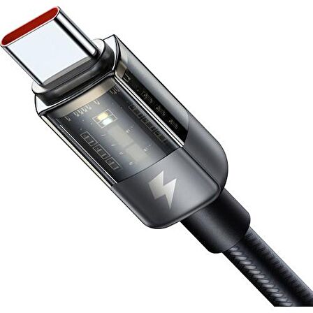Mcdodo CA-3150 Type-C 100W Power Off Süper Hızlı Data/şarj Kablo 1.2m-Siyah