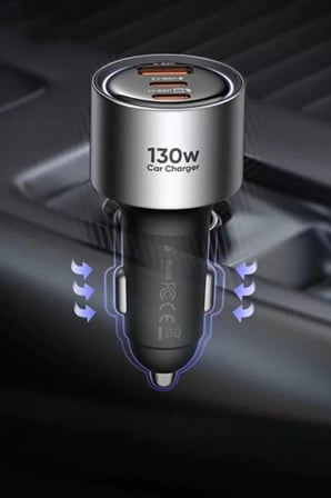 Mcdodo CC-3190 Gana Serisi 130W 2C1A Araç İçi Çakmaklık  Hızlı Şarj Cihazı