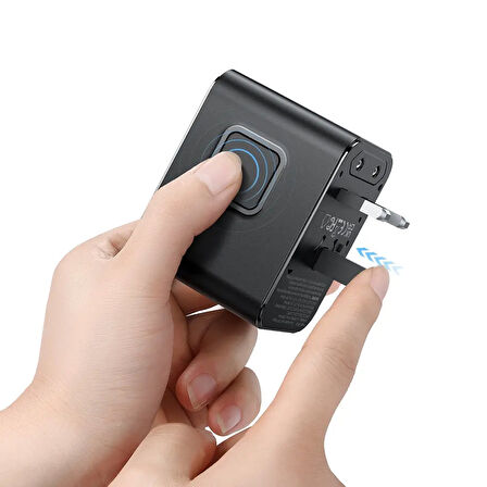 MCDODO CP-3260 25W  Evrensel Seyahat Adaptör Type-C To Type-C kablo dahili